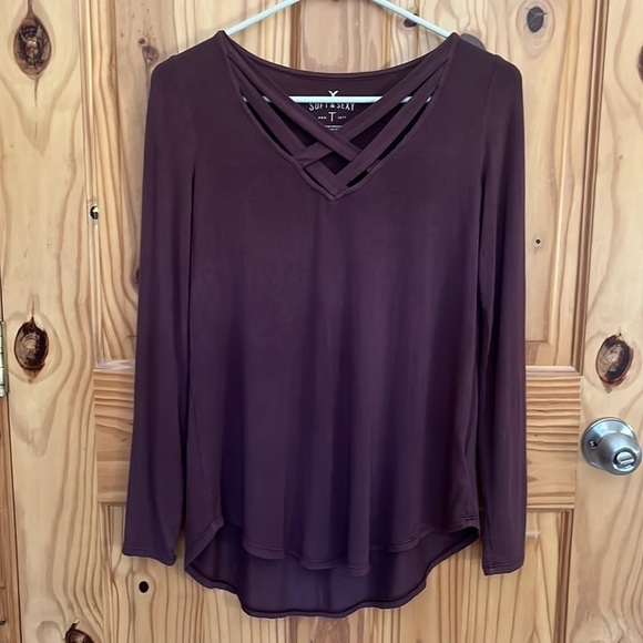 AMERICAN Eagle Outfitters Soft & Sexy Long Sleeve Top - Picture 1 of 7